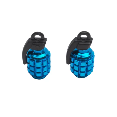 Szelepsapka, REPLAY GRENADE, ALU, kék, 2db