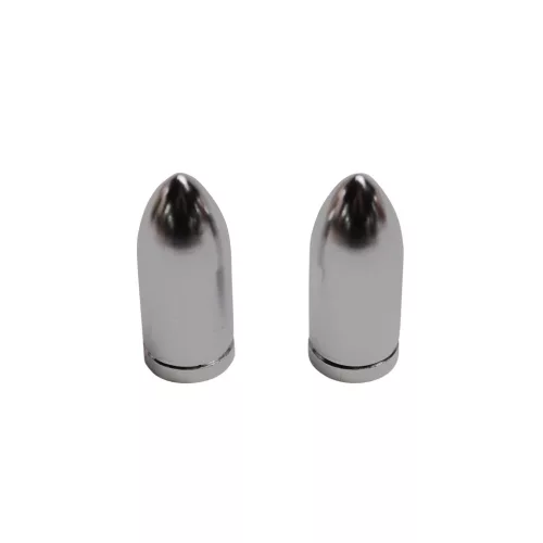 Szelepsapka, REPLAY BULLET, alu, króm, 2db