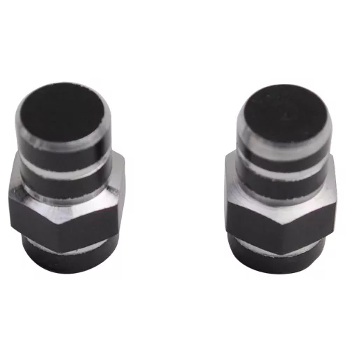 Szelepsapka, REPLAY HEXAGONAL, ALU, fekete, 2db