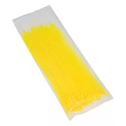   Kábelkötegelő, P2R, nylon, 2,5x200mm, sárga fluo készlet