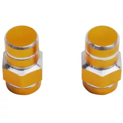 Szelepsapka, REPLAY HEXAGONAL, ALU, arany, 2db