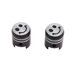 Szelepsapka, REPLAY PISTON, ALU, fekete, 2db