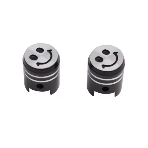 Szelepsapka, REPLAY PISTON, ALU, fekete, 2db