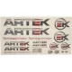 Matricák, ARTEK, színes lap, 440X230MM
