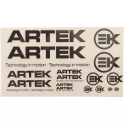 Matricák, ARTEK, fekete lap, 440X230MM