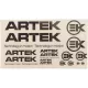 Matricák, ARTEK, fekete lap, 440X230MM