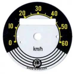   Sebességmérő számlap, ROMET KOMAR 232, 60KM/H, LOGO POLIK PL