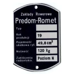 Adattábla, ROMET MOTORYNKA PONY 50-M2-W PL
