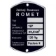 Adattábla, ROMET KOMAR 2338 PL