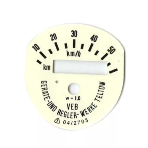 Sebességmérő számlap, SIMSON SR1 SR2, 60KM/H PL