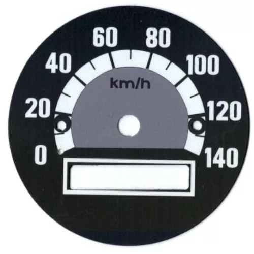 Sebességmérő számlap, WSK, 140KM/H, szürke PL