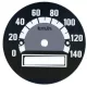 Sebességmérő számlap, WSK, 140KM/H, szürke PL