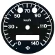 Sebességmérő számlap, MZ ETZ TS, 140KM/H, fekete PL