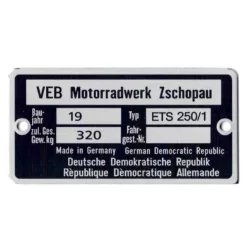 Adattábla, MZ ETS 250/1 PL