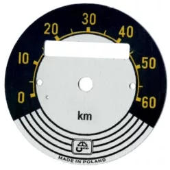   Sebességmérő számlap, ROMET KOMAR 232, 60KM/H, 3. típus PL