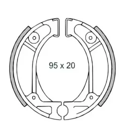 Fékpofa szett, RMS T27, HONDA DIO / KYMCO