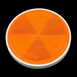   Lámpa/fényvisszaverő, 85mm, csavar jóváhagyással, narancssárga, Romet, WSK