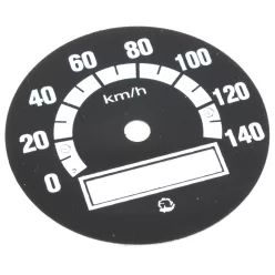 Sebességmérő számlap, WSK 125 175, 140KM/H, fekete PL