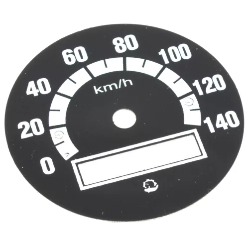 Sebességmérő számlap, WSK 125 175, 140KM/H, fekete PL
