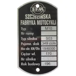 Adattábla, JUNAK M10 PL