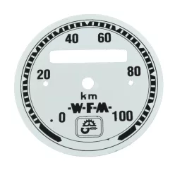 Sebességmérő számlap, fehér, WFM PL