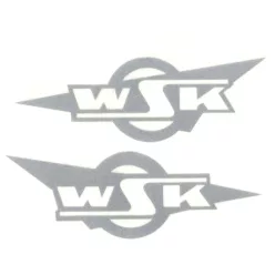 Üzemanyagtartály (tank) matrica, ezüst, WSK, készlet