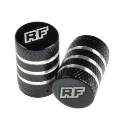 Szelepsapka, fekete, 2db, RACING FORCE, TP1 ALU