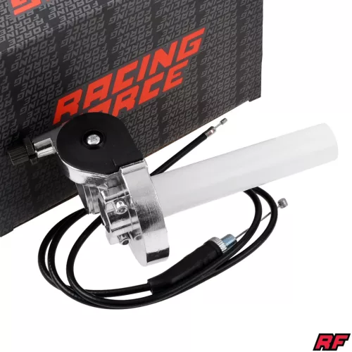 Gázmarkolat, RACING FORCE, univerzális, ezüst
