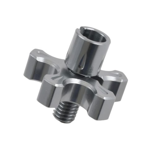 Állítócsavar, kábelhez, M8, 20mm, alu, CNC, titán, V2, Racing Force