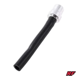   Üzemanyagtartály szellőző, ALU CNC, univerzális, ezüst + fekete, RACING FORCE