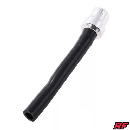 Üzemanyagtartály szellőző, ALU CNC, univerzális, ezüst + fekete, RACING FORCE