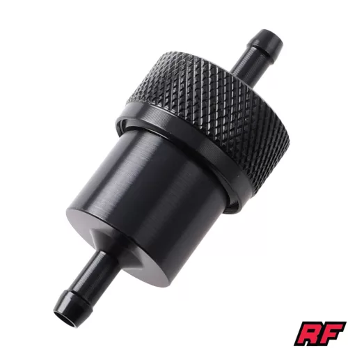 Üzemanyagszűrő, ALU CNC, fekete V4, RACING FORCE