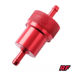 Üzemanyagszűrő, ALU CNC, piros V4, RACING FORCE