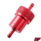 Üzemanyagszűrő, ALU CNC, piros V4, RACING FORCE