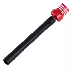   Üzemanyagtartály szellőző, ALU CNC, univerzális, piros + fekete, V2, RACING FORCE