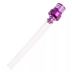   Üzemanyagtartály szellőző, ALU CNC, univerzális, lila + átlátszó, V2, RACING FORCE