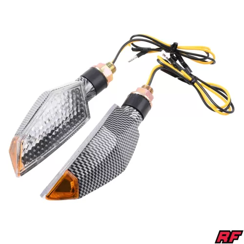 Irányjelző, RACING FORCE, LED, karbon, dinamikus, V15 készlet