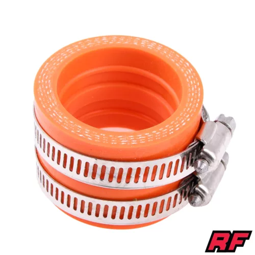 Szívócsonk, PWK karburátorhoz, 40MM, szilikon, narancssárga, RACING FORCE