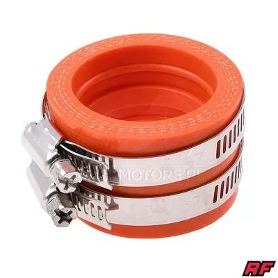 Karburátor csatalkokó gumcső, PWK, 40mm, szilikon, narancssárga, Racing Force