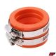 Karburátor csatalkokó gumcső, PWK, 40mm, szilikon, narancssárga, Racing Force