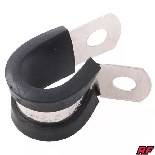 Kábelrögzítő, fém + gumi, 12MM, RACING FORCE
