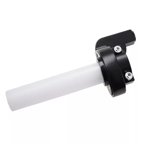 Gázmarkolat + ezüst bowden, RACING FORCE, univerzális, kék