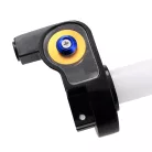 Gázmarkolat + ezüst bowden, RACING FORCE, univerzális, arany