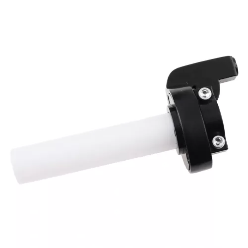Gázmarkolat + ezüst bowden, RACING FORCE, univerzális, piros