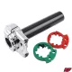 Gázmarkolat, RACING FORCE, univerzális + adapterek, ezüst