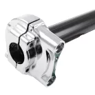 Gázmarkolat, RACING FORCE, univerzális + adapterek, ezüst
