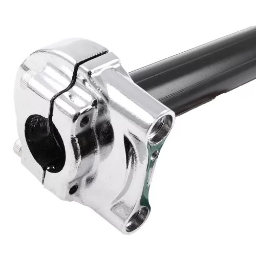 Gázmarkolat, RACING FORCE, univerzális + adapterek, ezüst