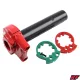 Gázmarkolat, RACING FORCE, univerzális + adapterek, piros