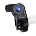 Gázmarkolat + ezüst bowden, RACING FORCE, univerzális, fekete