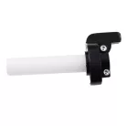 Gázmarkolat + ezüst bowden, RACING FORCE, univerzális, ezüst